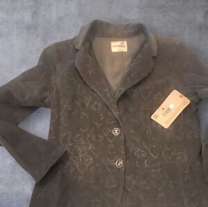 Ruff Hewn Dark Brown Blazer Corduroy NWT